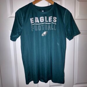 Philadelphia Eagles NFL Football Green Performance T-Shirt | Size L (14/16)